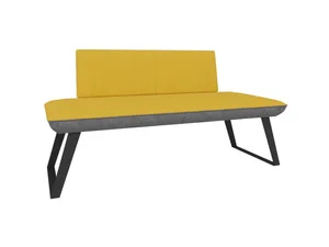 Изображение Прямой диван для кухни Terem Krasen Cosmo 140 желто-серый