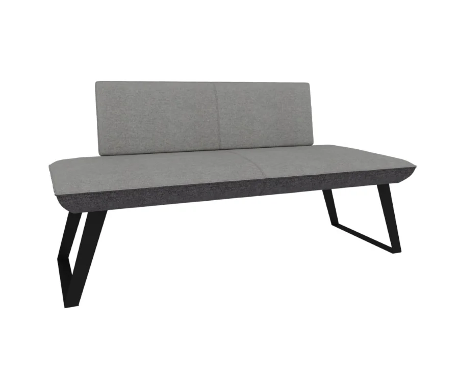 Изображение Прямой диван для кухни Terem Krasen Cosmo 140 светло-серый / серый