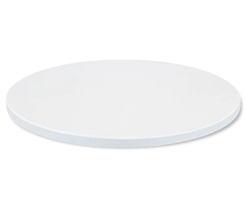 Изображение Стол обеденный круглый Sheffilton 80 см белый муар / белая шагрень