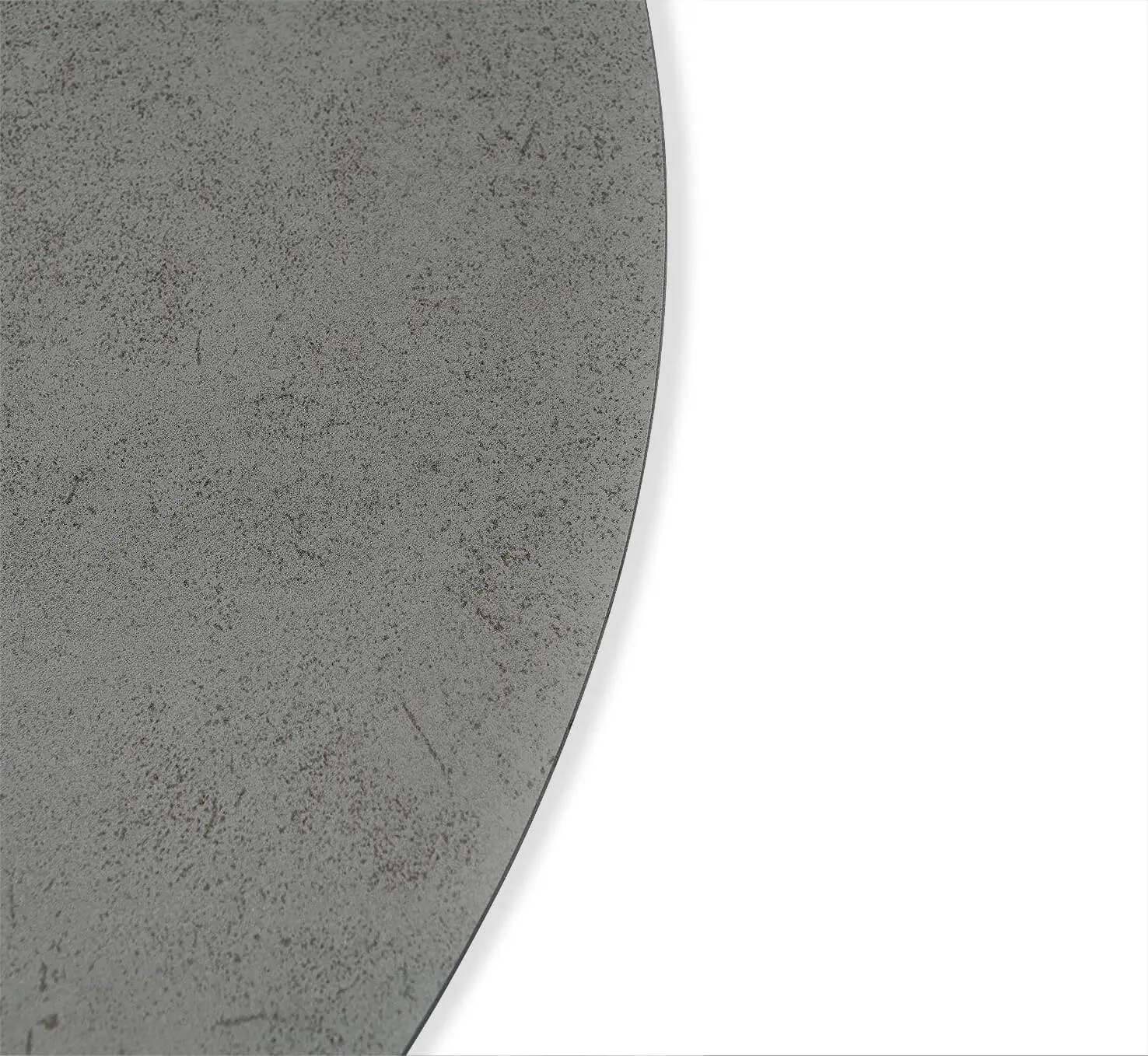 Изображение Стол кухонный овальный Sheffilton 100 х 75 см черный / гранитно-серый