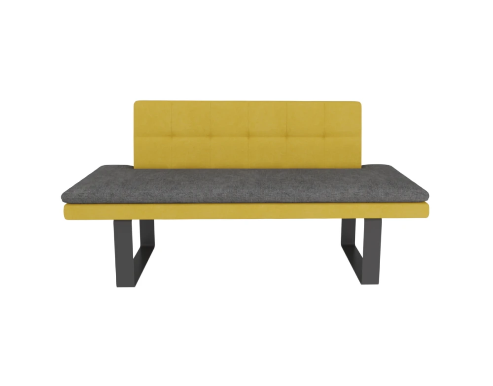 Изображение Прямой диван для кухни Terem Krasen Magic 140 желтый / графитовый