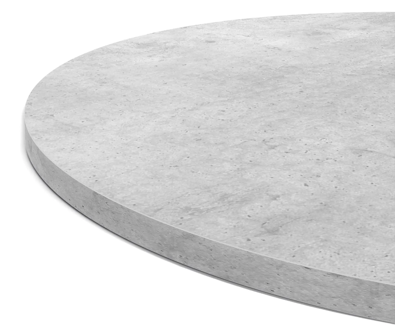 Изображение Стол кухонный круглый Sheffilton 90 см белый / бетон чикаго светло-серый